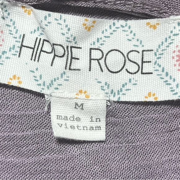 SOLD! Hippie Rose Medium Lavender Lilac Flowy Halter Boho - Picture 5 of 6